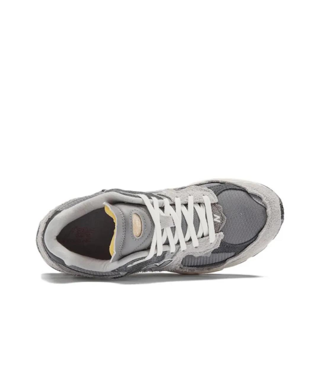 NEW BALANCE Серые замшевые низкие кроссовки / кеды, фото 3