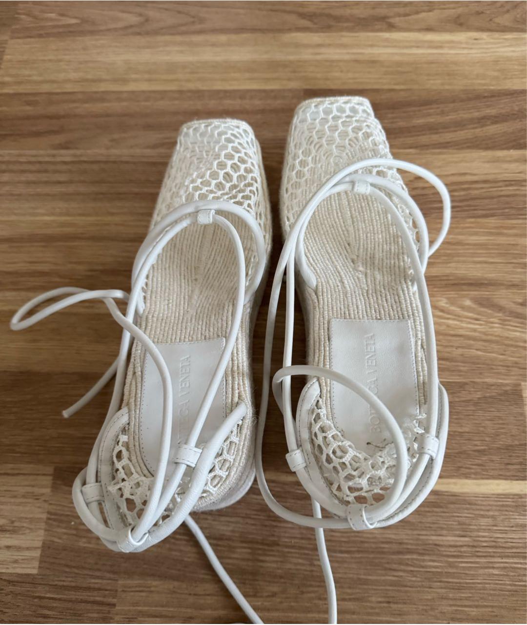 BOTTEGA VENETA Белые текстильные эспадрильи, фото 3