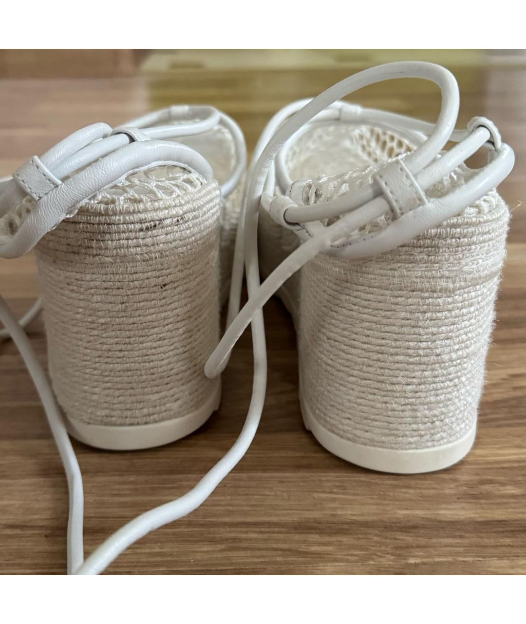 BOTTEGA VENETA Белые текстильные эспадрильи, фото 4
