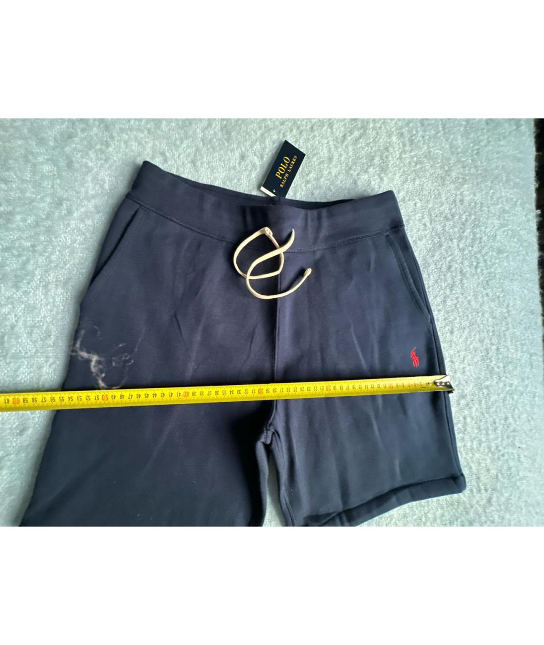 POLO RALPH LAUREN Темно-синие хлопковые шорты, фото 4