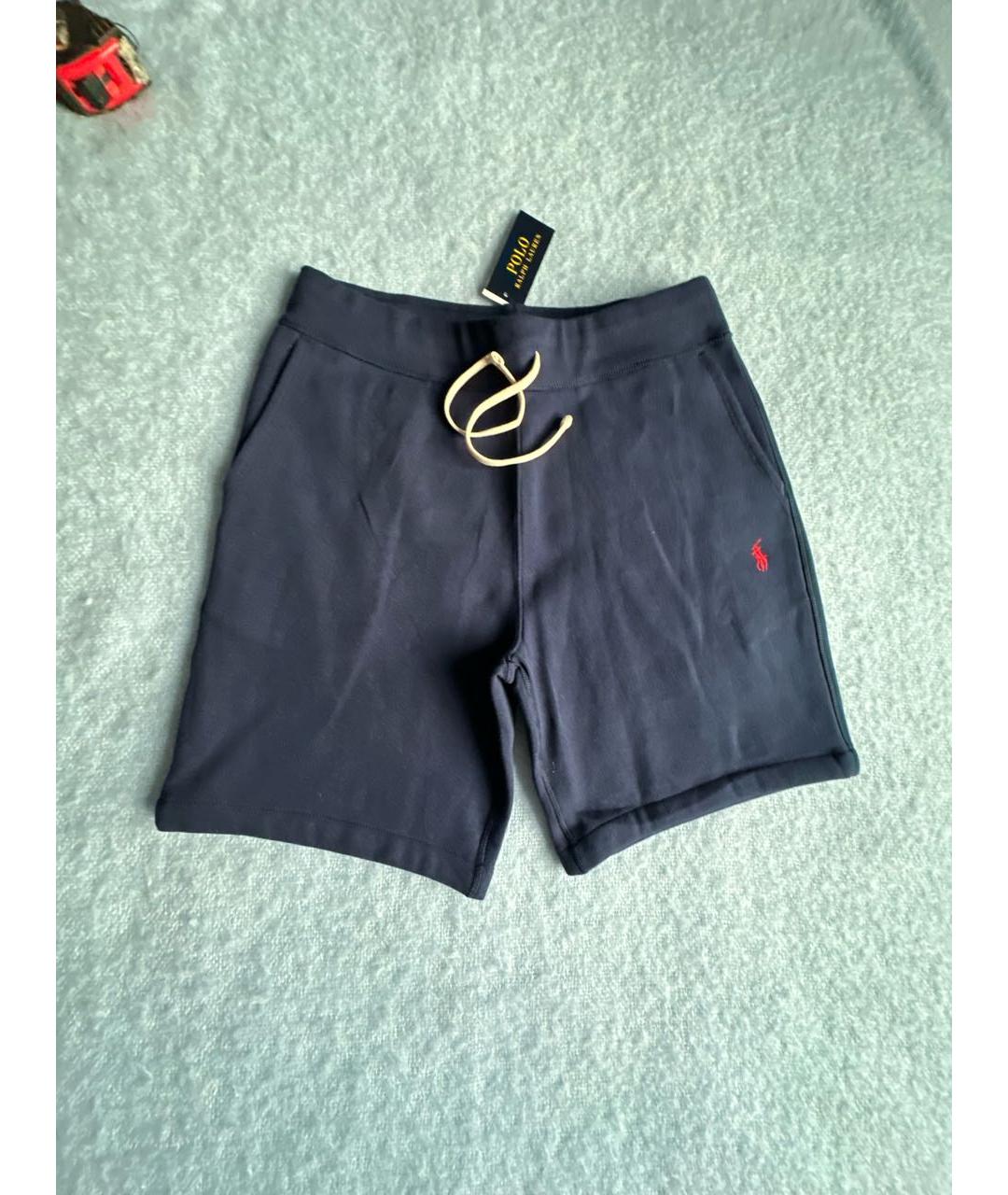 POLO RALPH LAUREN Темно-синие хлопковые шорты, фото 8