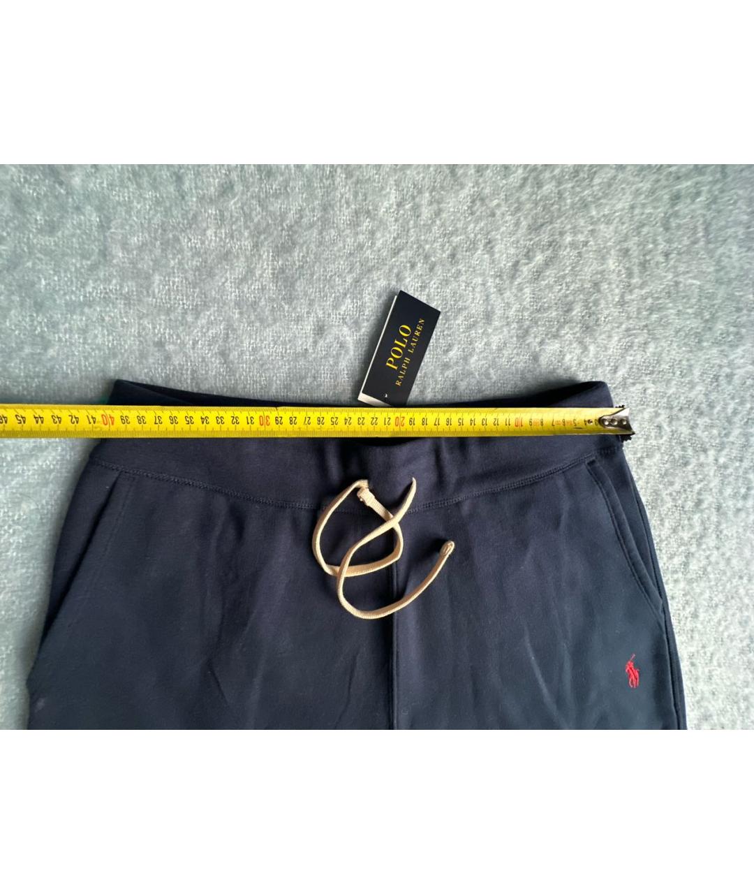 POLO RALPH LAUREN Темно-синие хлопковые шорты, фото 5