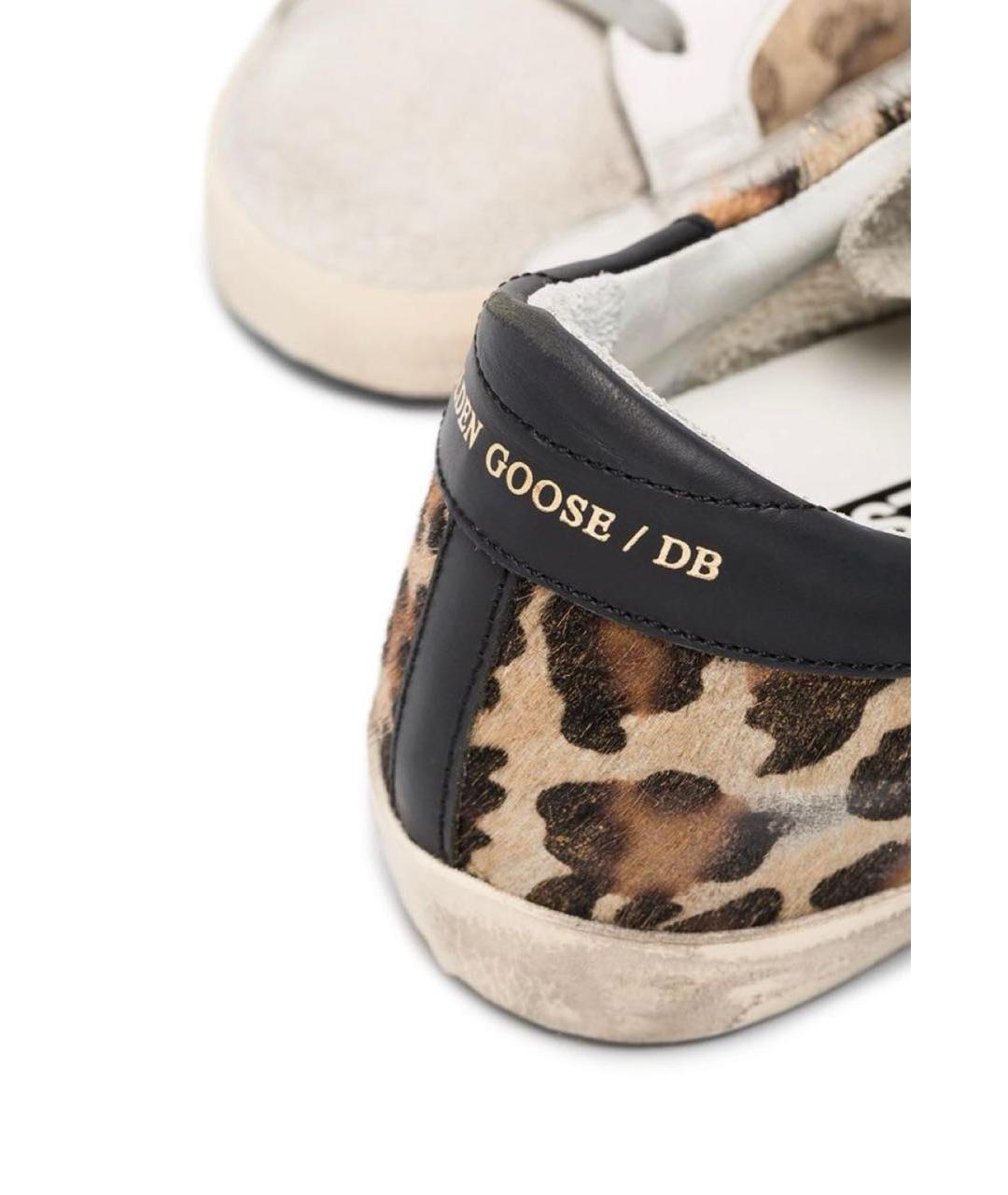 GOLDEN GOOSE DELUXE BRAND Коричневые кожаные кеды, фото 4