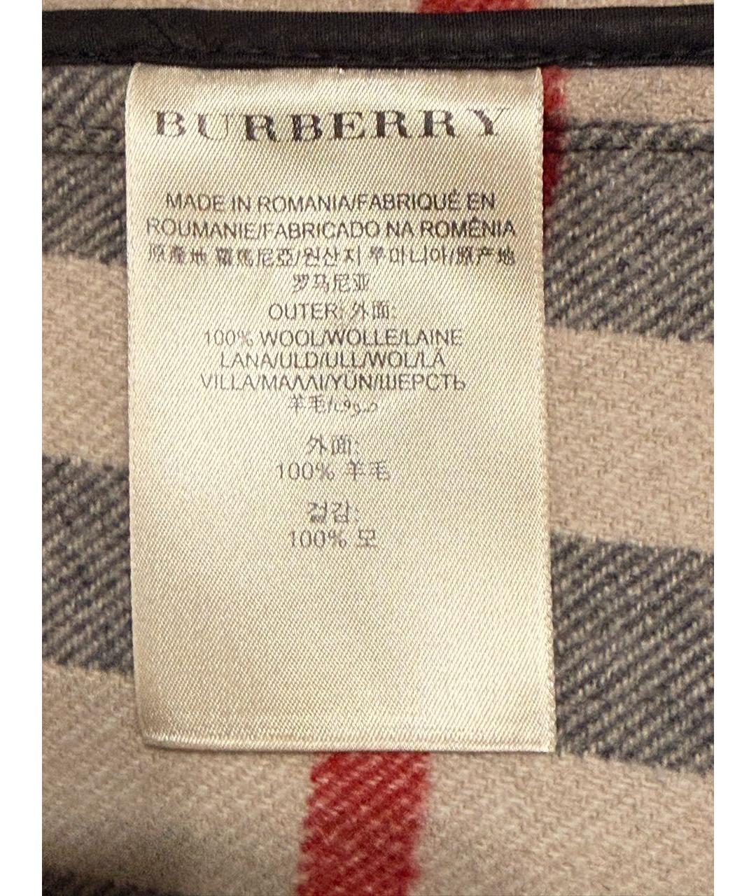 BURBERRY Черное шерстяное пальто, фото 6