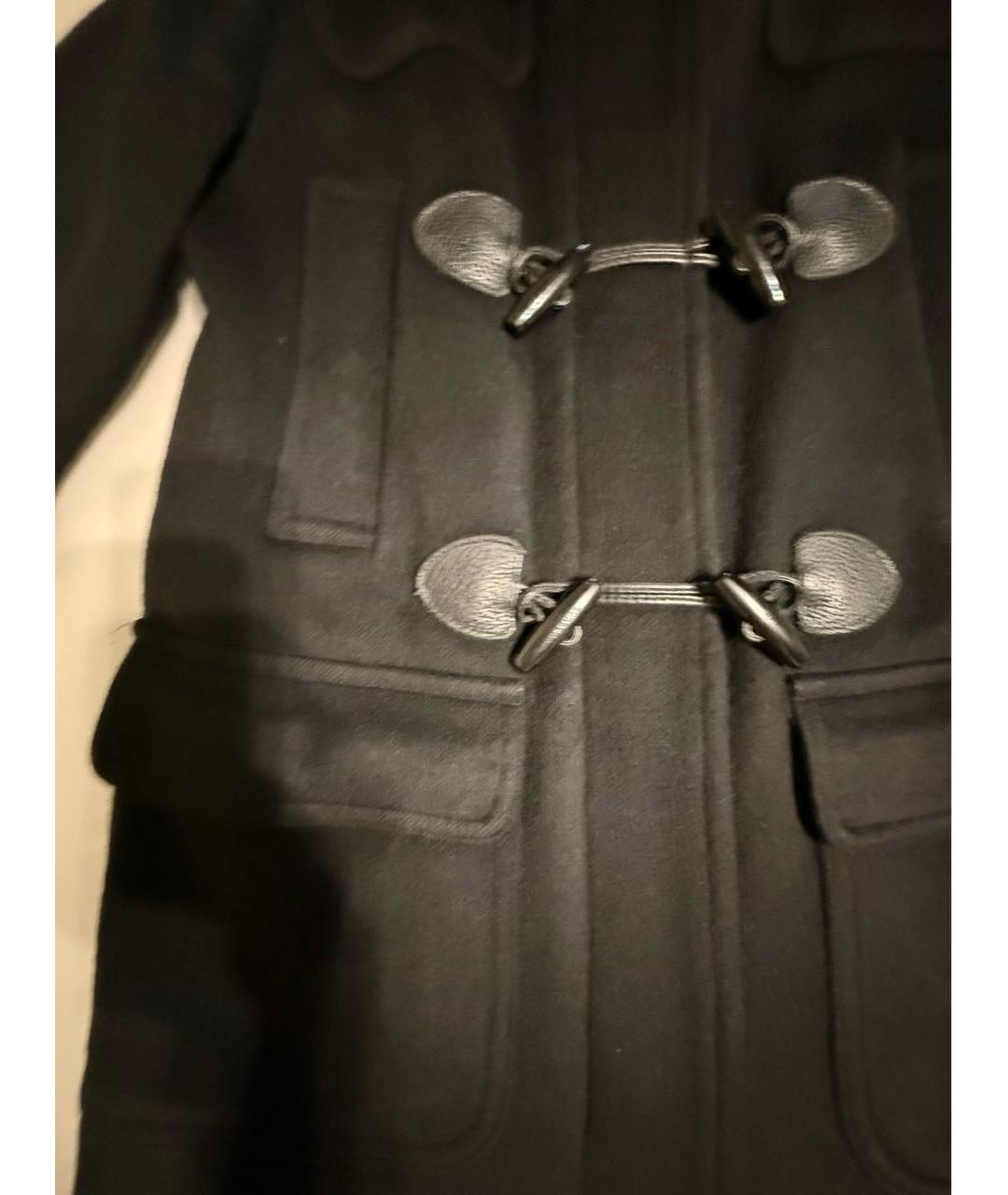 BURBERRY Черное шерстяное пальто, фото 8