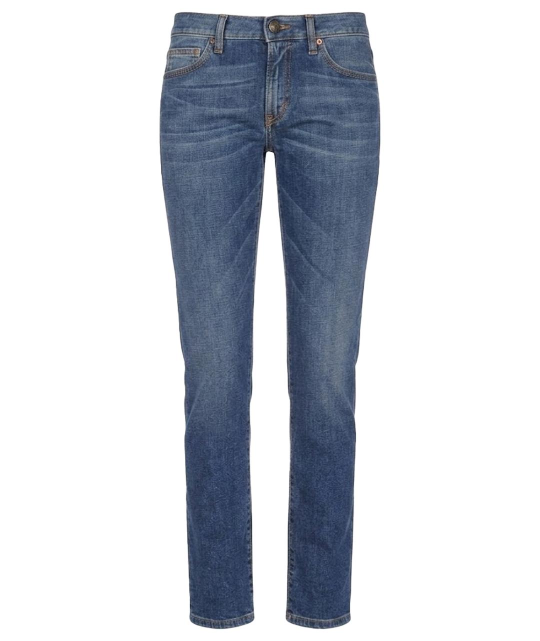 SEE BY CHLOE Синие хлопковые прямые джинсы, фото 1