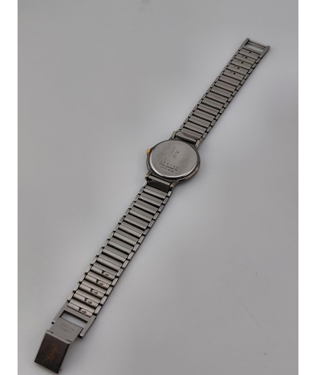 SAINT LAURENT Серебряные металлические часы, фото 9