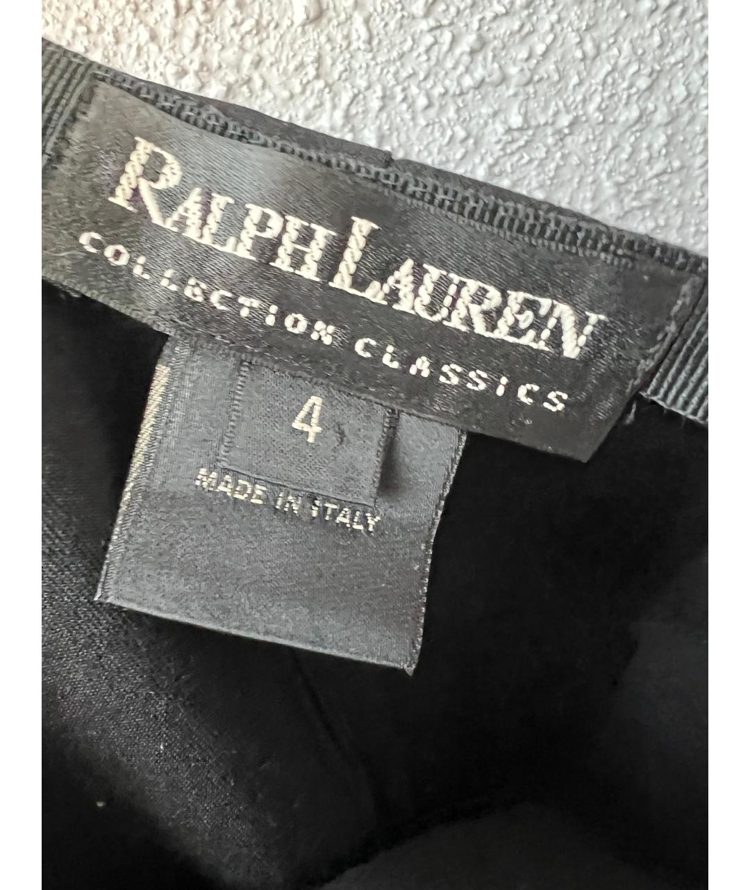 RALPH LAUREN Черные прямые брюки, фото 2
