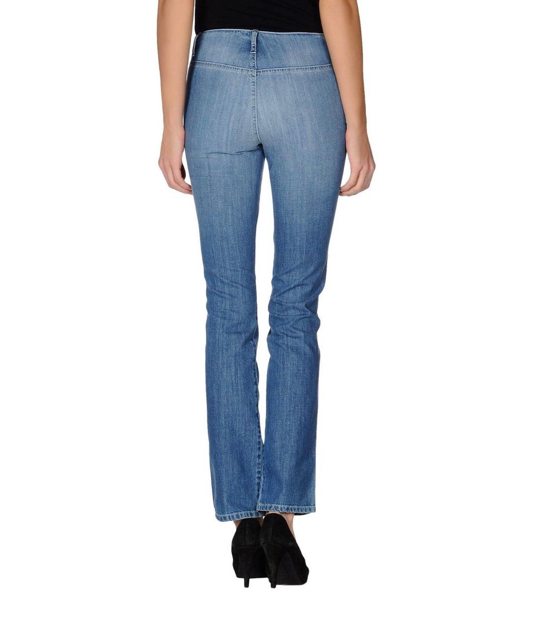 SEE BY CHLOE Голубые хлопковые прямые джинсы, фото 2