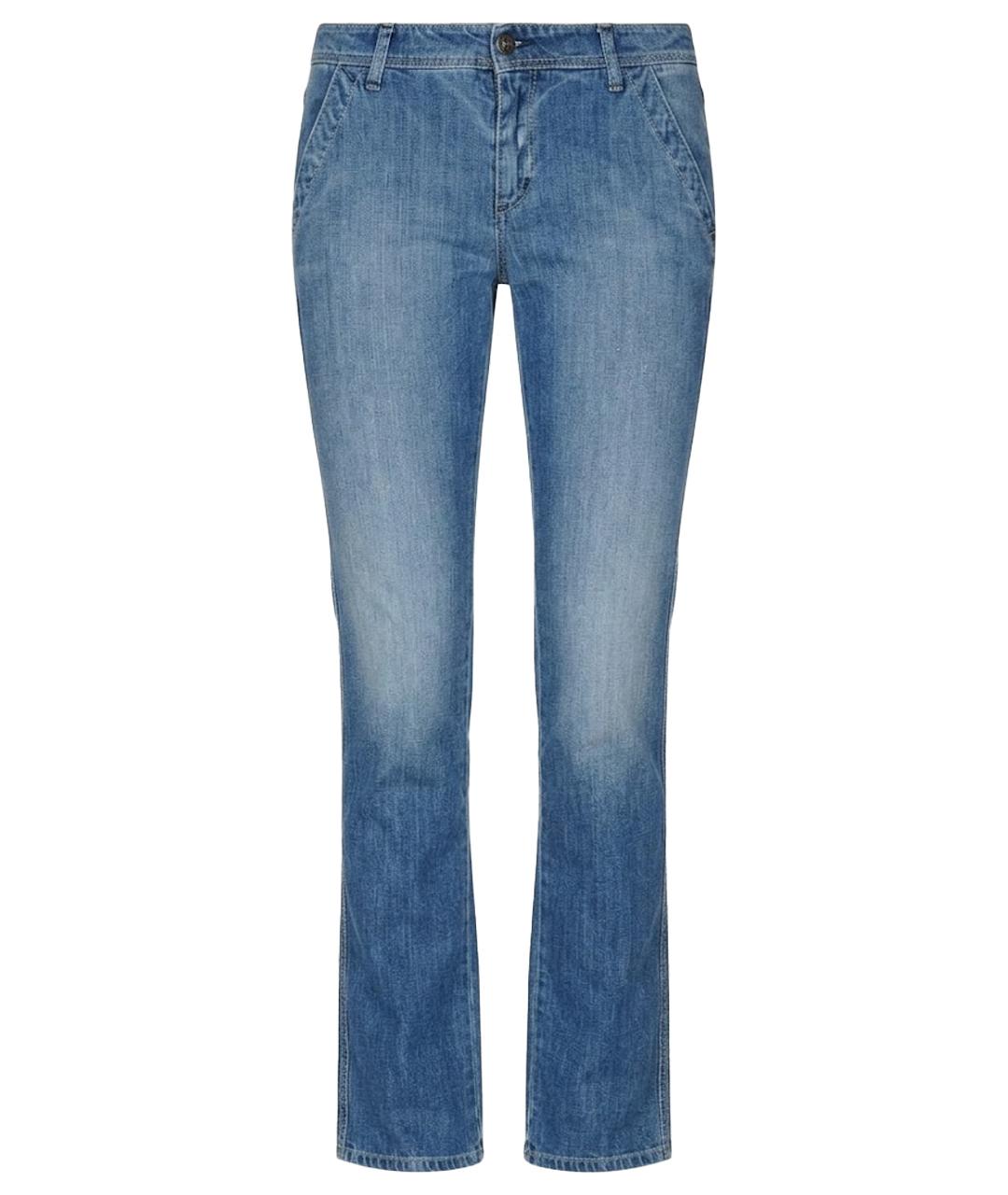 SEE BY CHLOE Голубые хлопковые прямые джинсы, фото 1