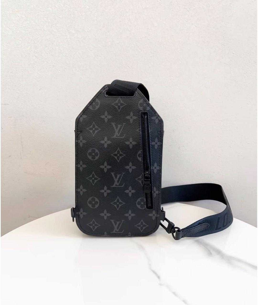 LOUIS VUITTON Черная барсетка, фото 2