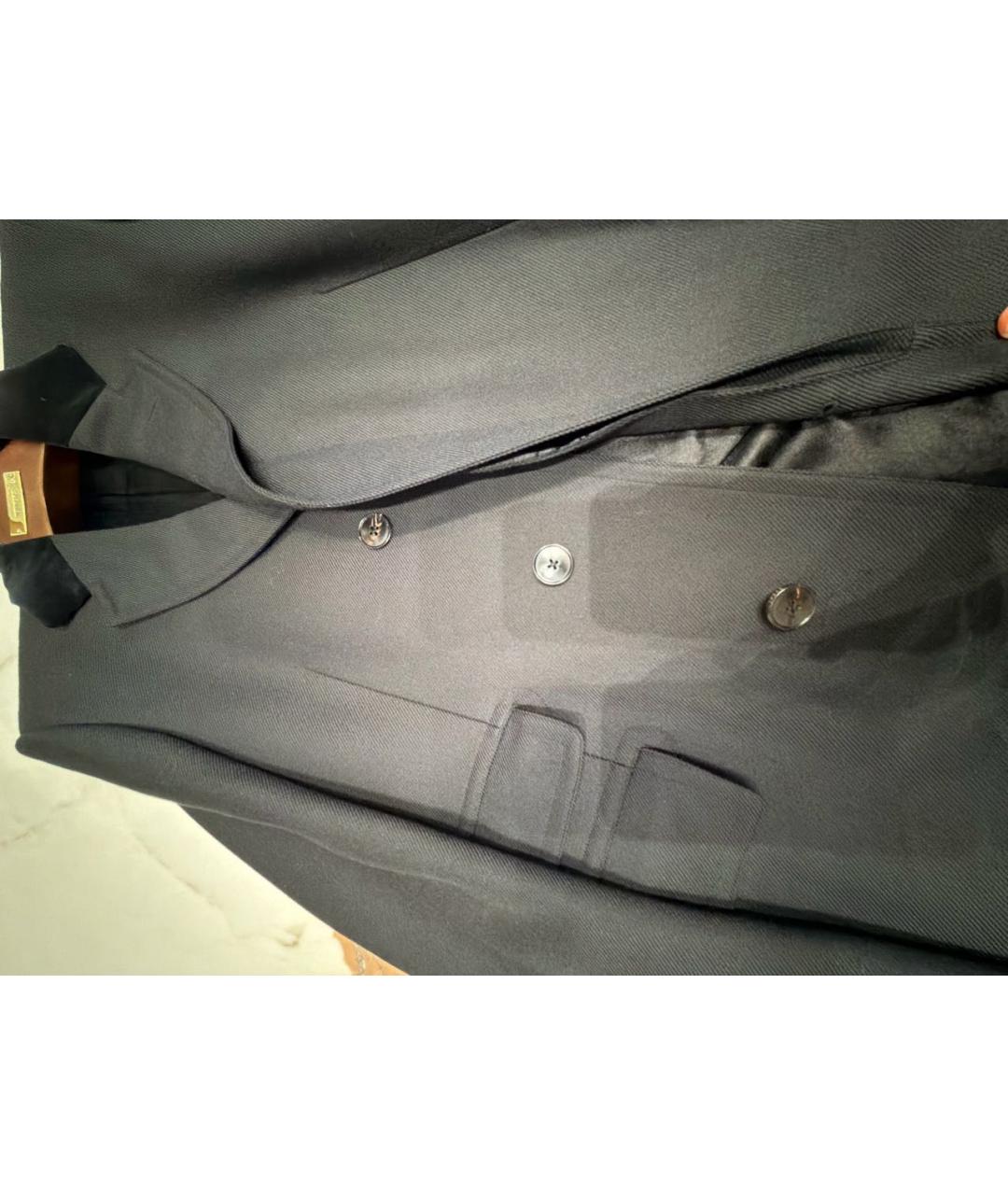 GUCCI Черное шерстяное пальто, фото 4