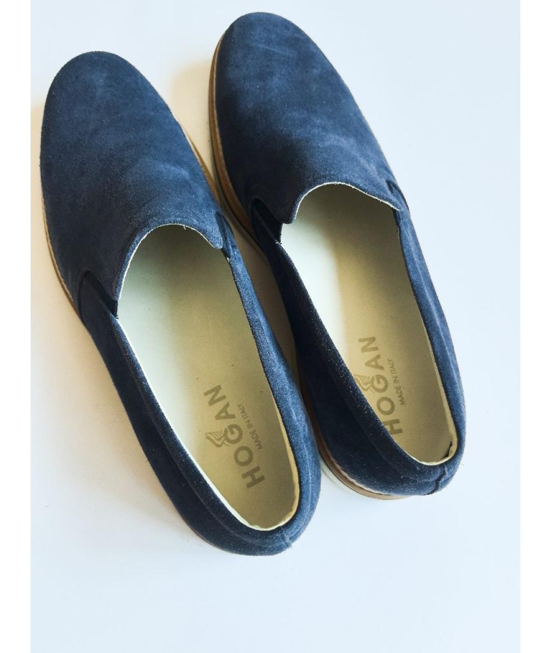 HOGAN Темно-синие замшевые эспадрильи, фото 5