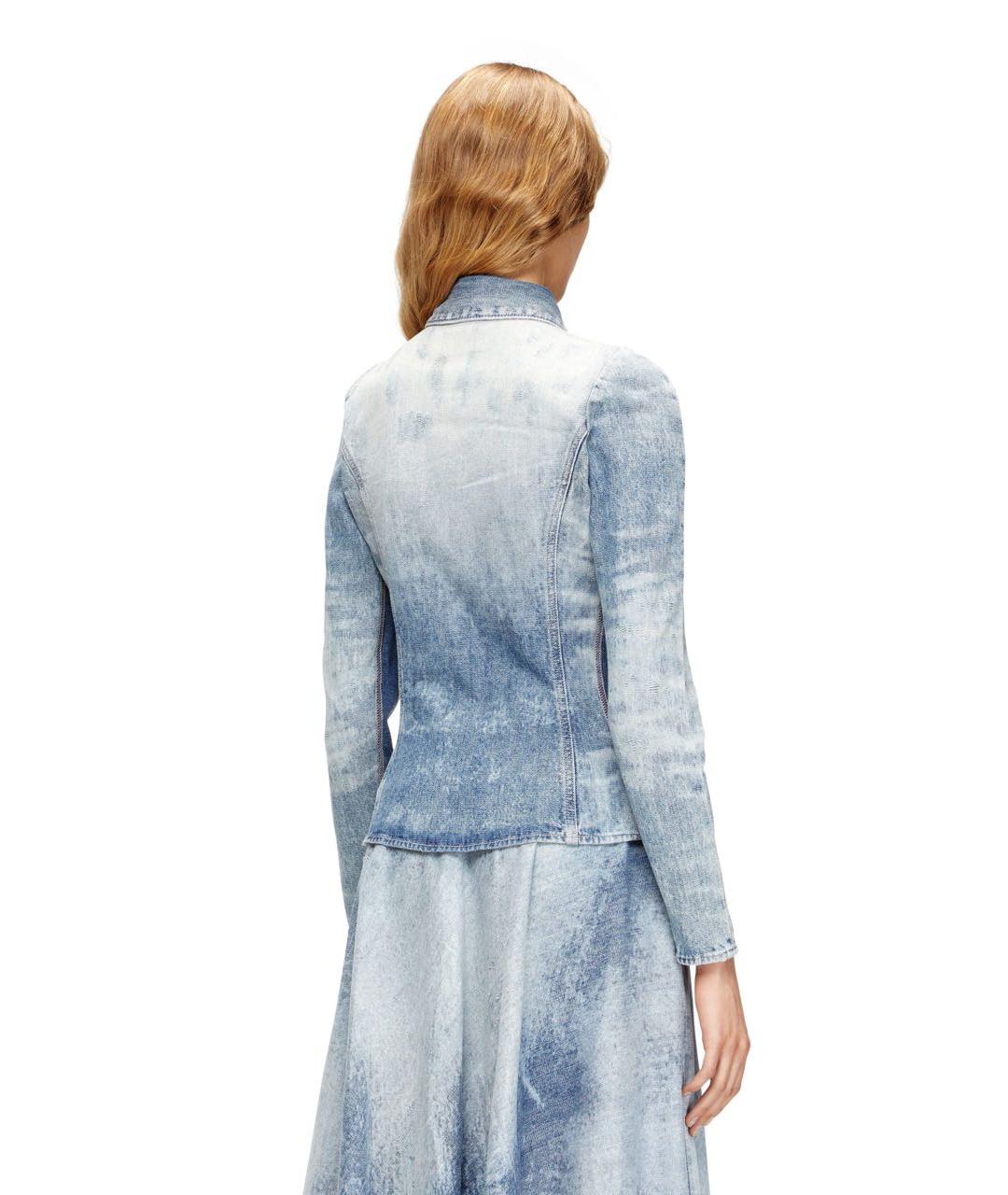 DIESEL Голубая хлопковая рубашка, фото 3