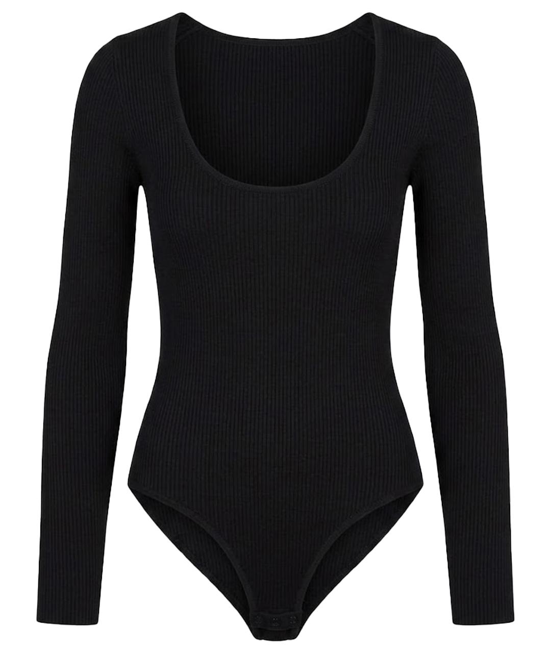 CHRISTIAN DIOR Черное кашемировое боди, фото 1