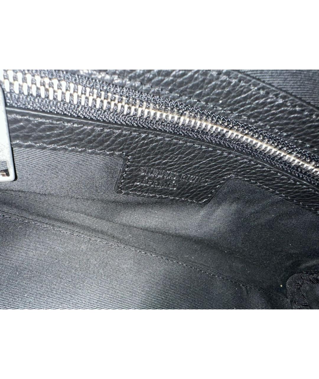 Enfants Riches Déprimés Черная кожаная сумка через плечо, фото 7