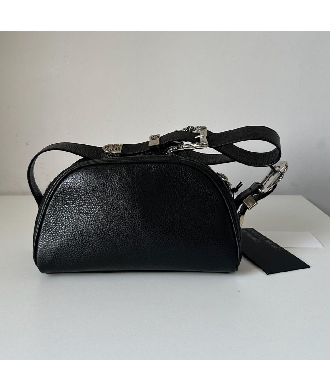 Enfants Riches Déprimés Черная кожаная сумка через плечо, фото 9