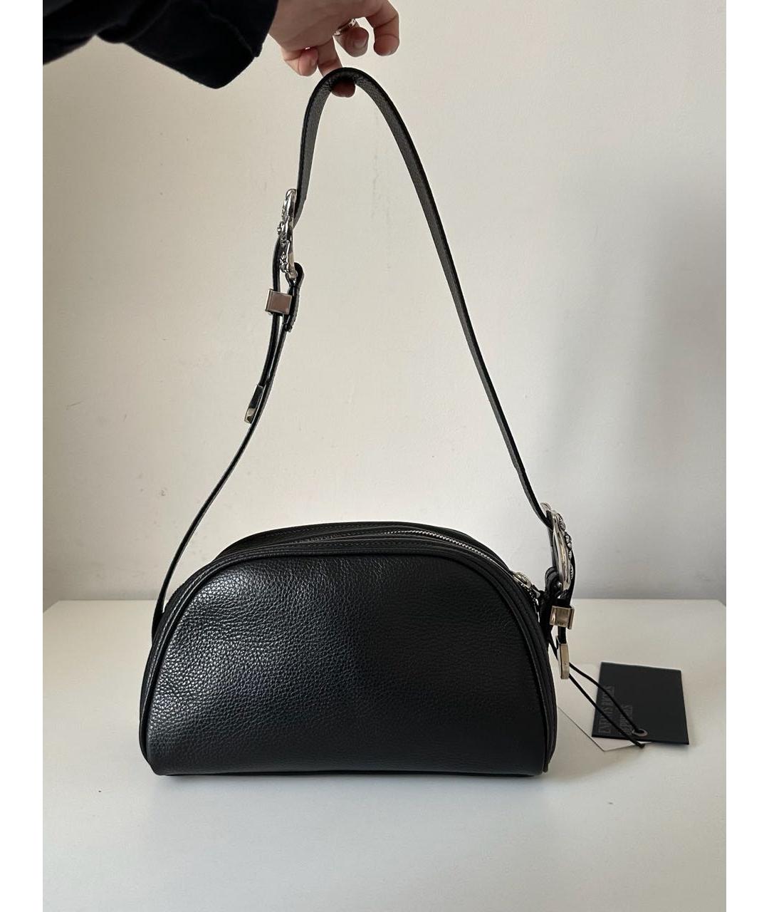 Enfants Riches Déprimés Черная кожаная сумка через плечо, фото 2