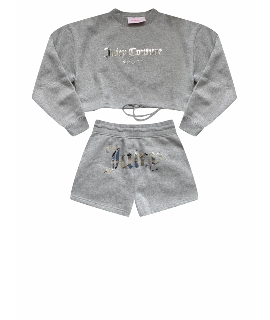 JUICY COUTURE Серый хлопковый костюм с брюками, фото 1