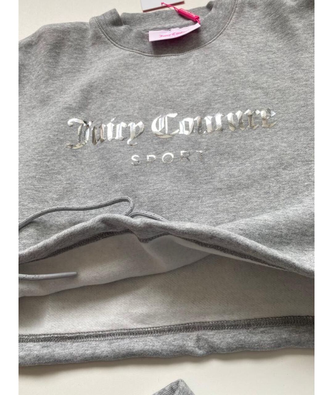 JUICY COUTURE Серый хлопковый костюм с брюками, фото 5