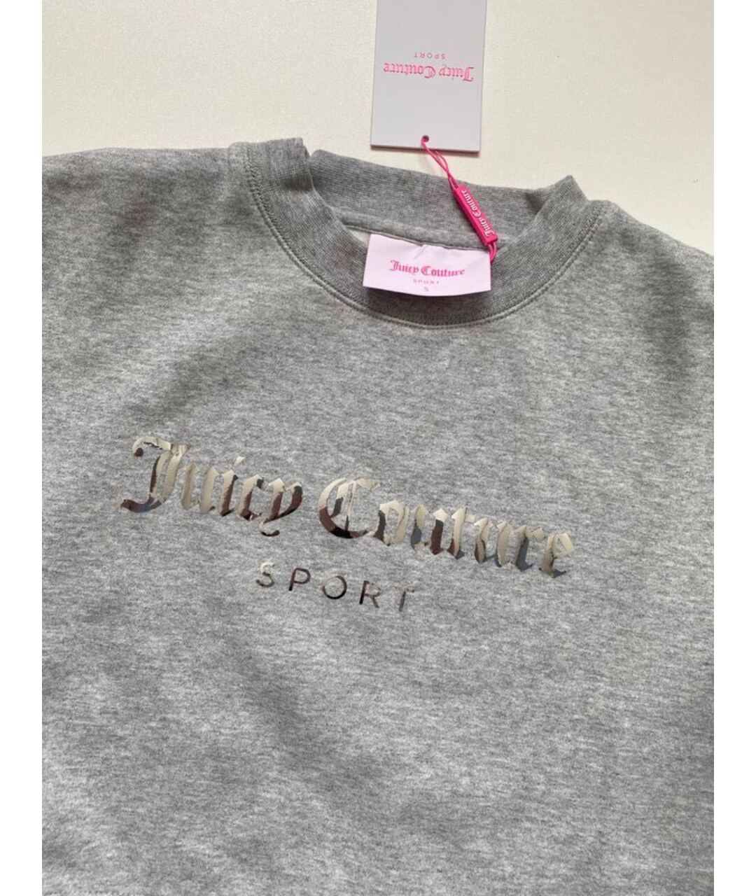 JUICY COUTURE Серый хлопковый костюм с брюками, фото 3