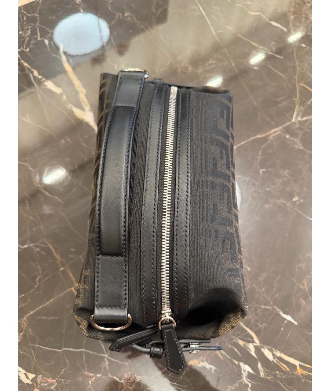 FENDI Коричневая сумка на плечо, фото 3