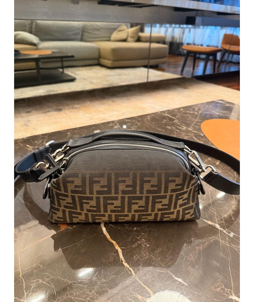 FENDI Коричневая сумка на плечо, фото 5