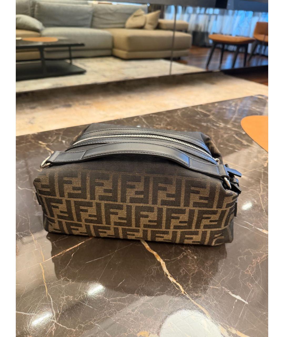 FENDI Коричневая сумка на плечо, фото 4