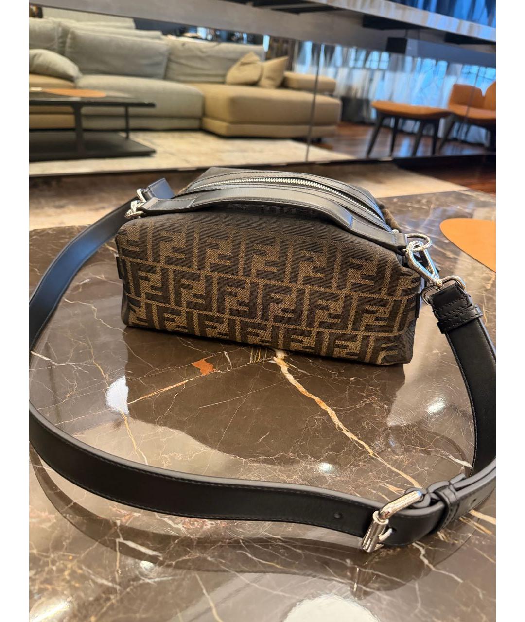 FENDI Коричневая сумка на плечо, фото 2