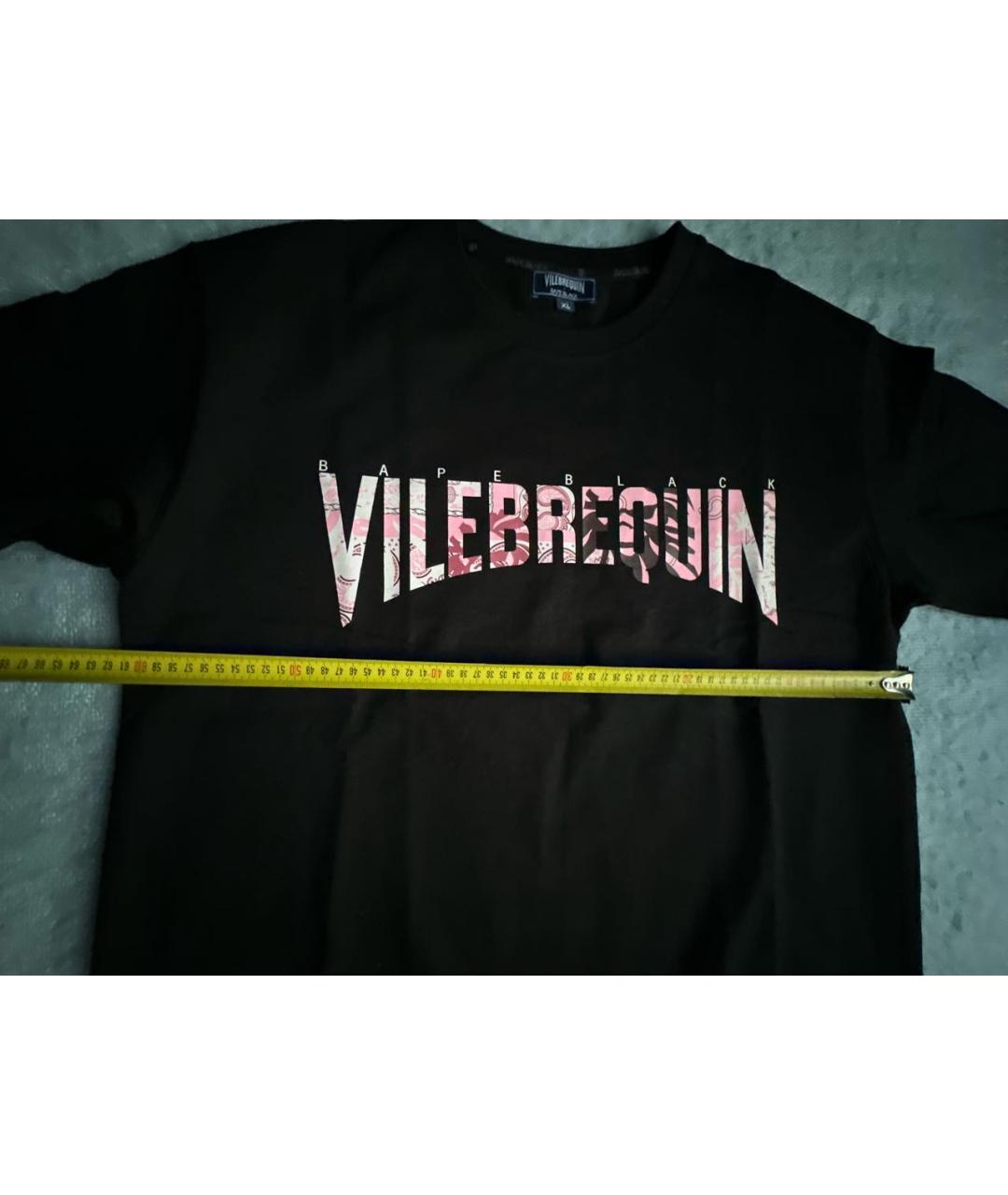 VILEBREQUIN Черная хлопковая футболка, фото 5