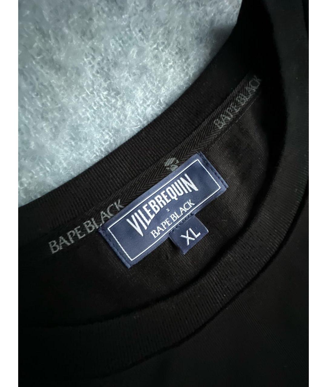 VILEBREQUIN Черная хлопковая футболка, фото 3