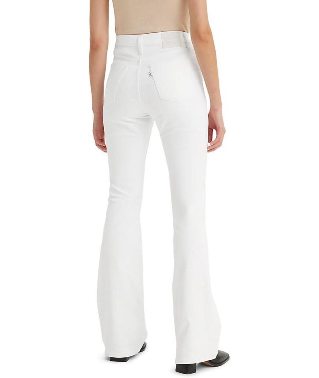 LEVI'S Белые хлопко-полиэстеровые джинсы клеш, фото 6