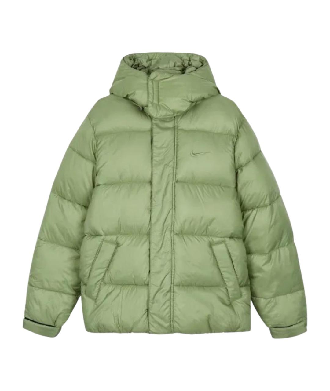 NIKE Зеленая полиэстеровая куртка, фото 1