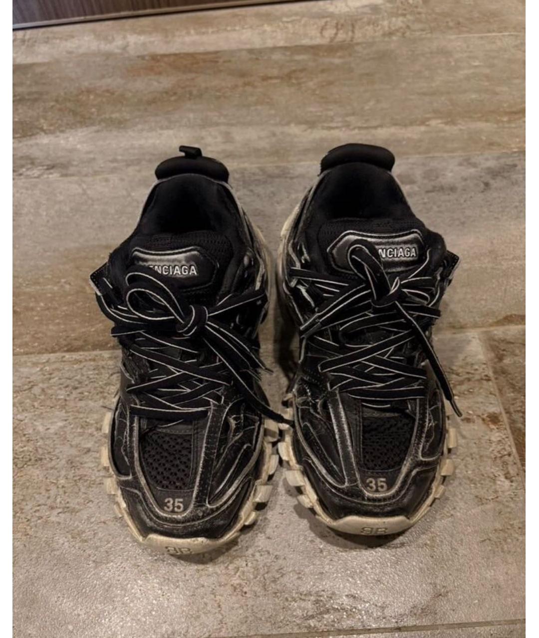 BALENCIAGA Черные текстильные кроссовки, фото 2
