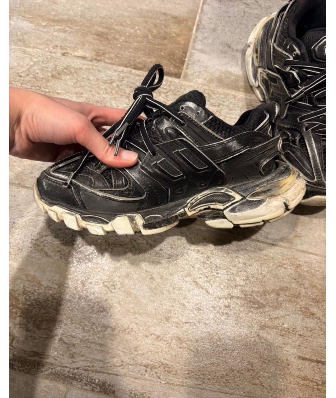 BALENCIAGA Черные текстильные кроссовки, фото 6