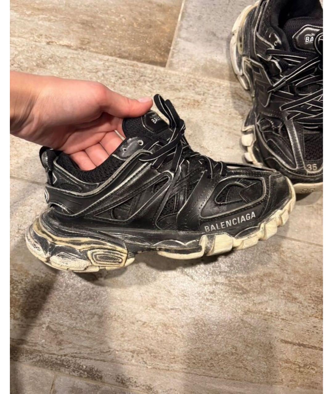 BALENCIAGA Черные текстильные кроссовки, фото 5