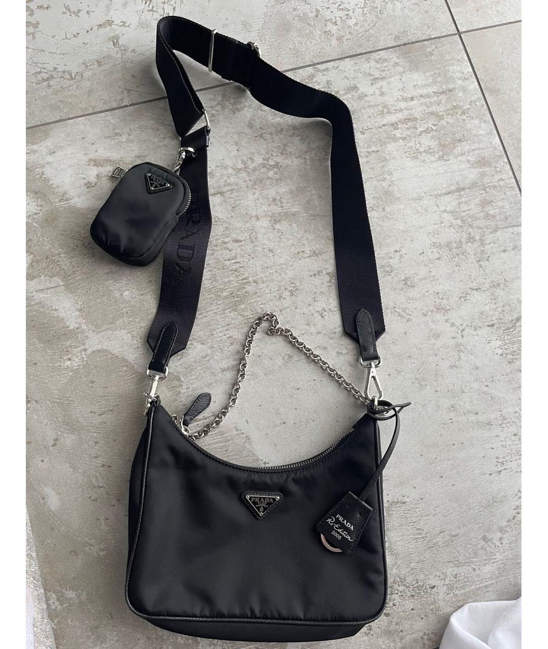 PRADA Черная сумка через плечо, фото 4