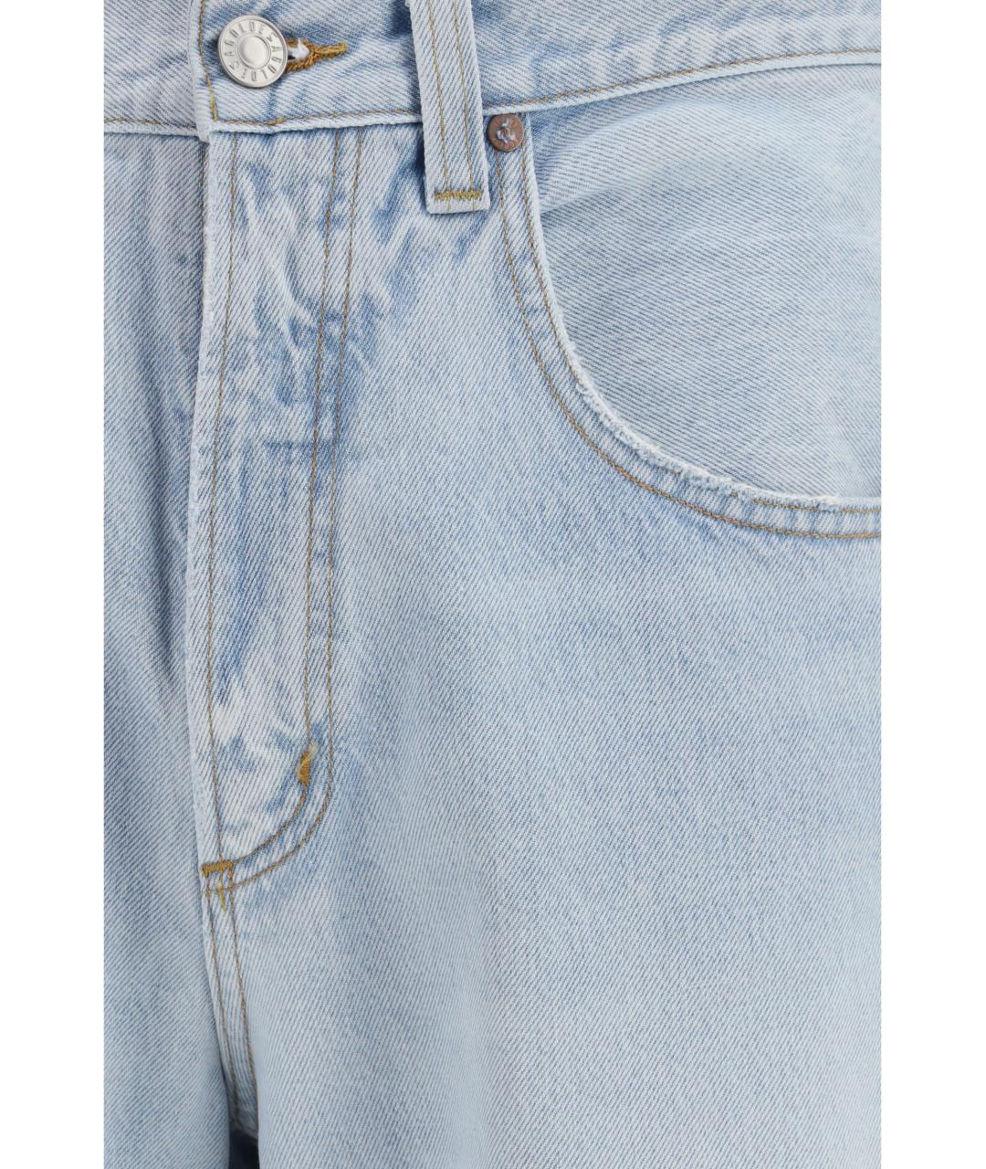 AGOLDE Голубые хлопковые прямые джинсы, фото 3
