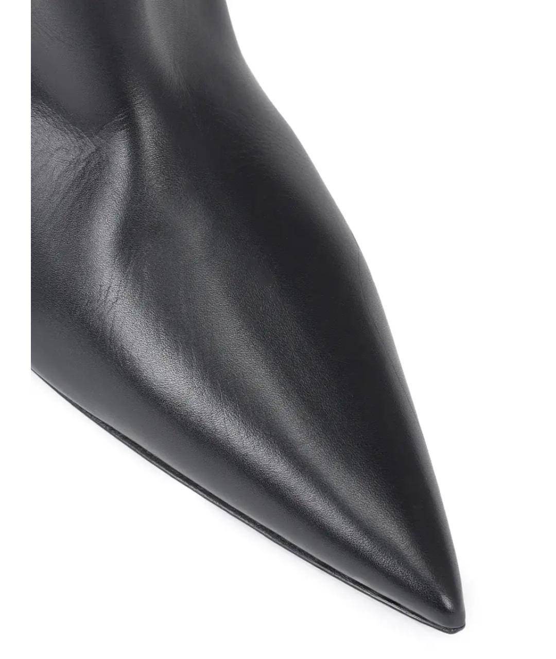 JIL SANDER Черные кожаные сапоги, фото 5