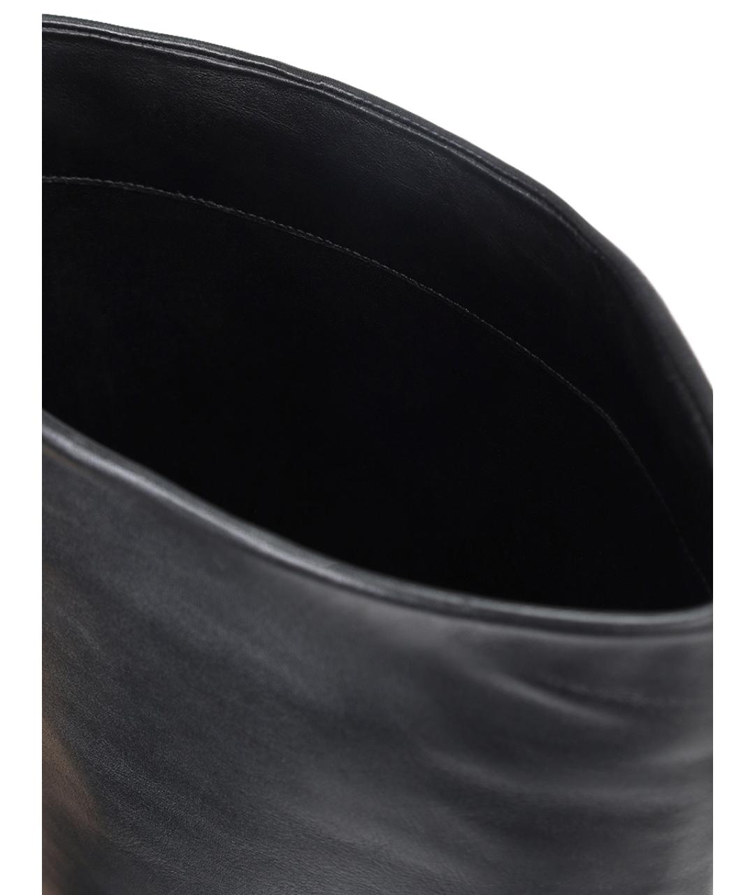 JIL SANDER Черные кожаные сапоги, фото 6