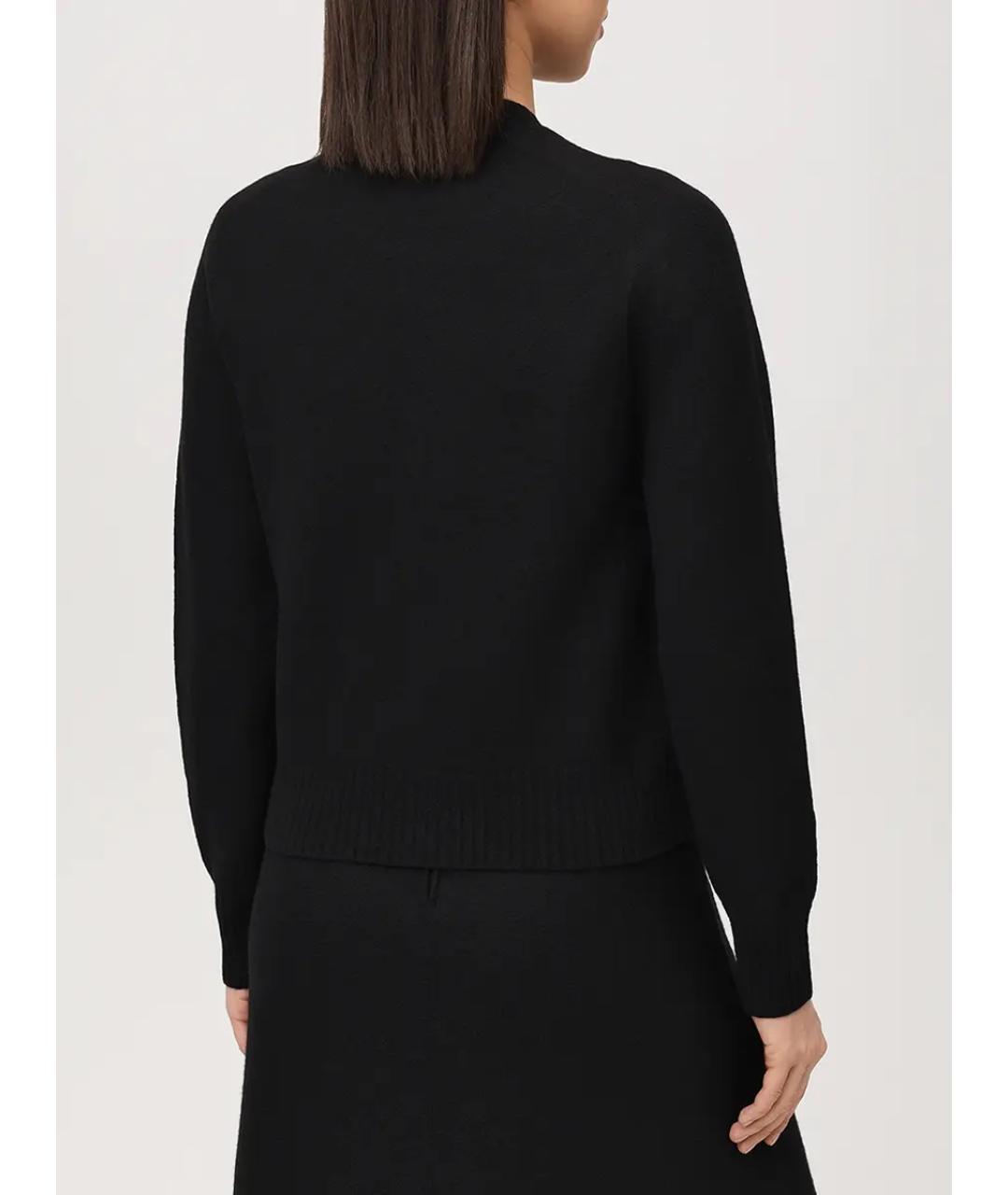 JIL SANDER Черный шерстяной джемпер / свитер, фото 3