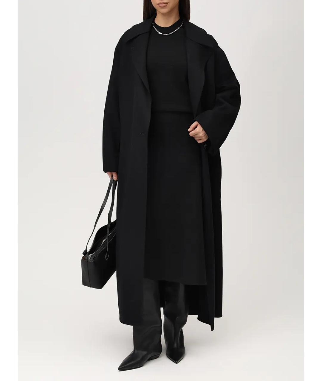 JIL SANDER Черный шерстяной джемпер / свитер, фото 2