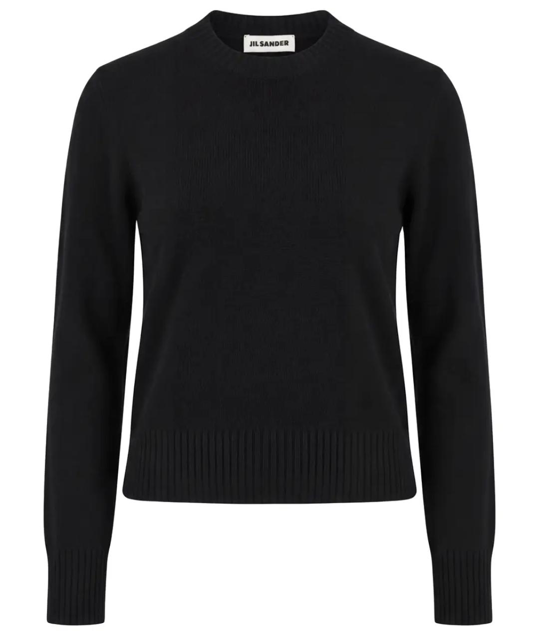 JIL SANDER Черный шерстяной джемпер / свитер, фото 1