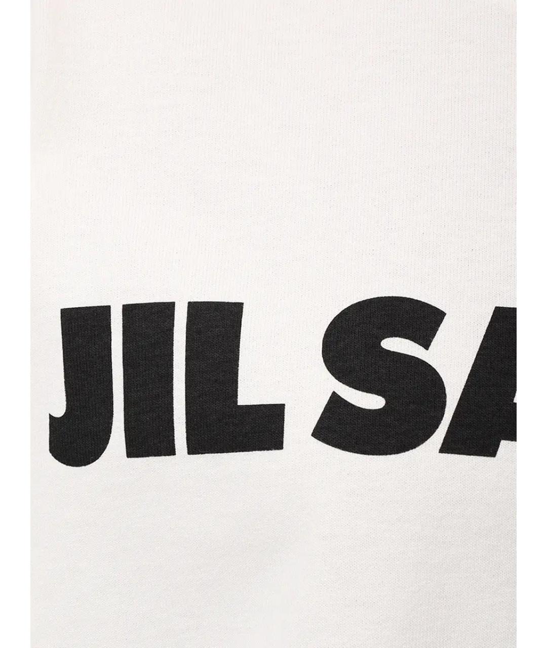 JIL SANDER Белая хлопковая футболка, фото 6