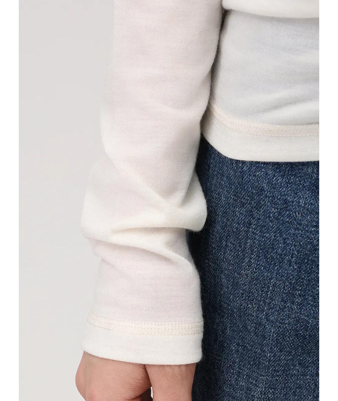 JIL SANDER Белая шерстяная водолазка, фото 5