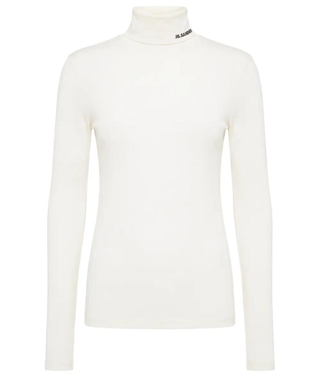 JIL SANDER Белая шерстяная водолазка, фото 1