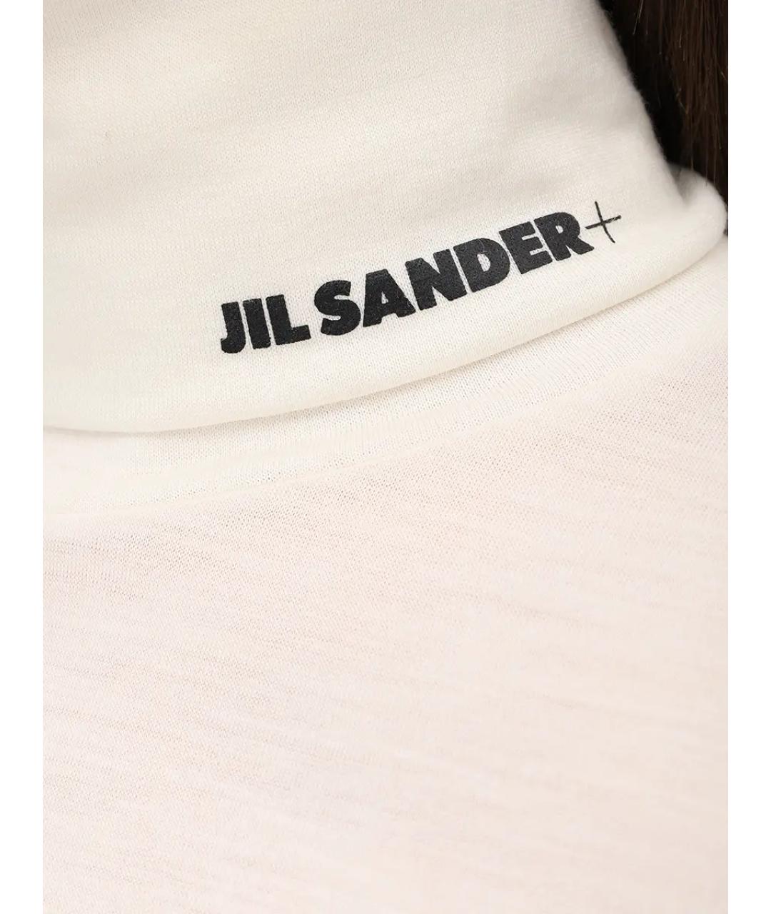 JIL SANDER Белая шерстяная водолазка, фото 6