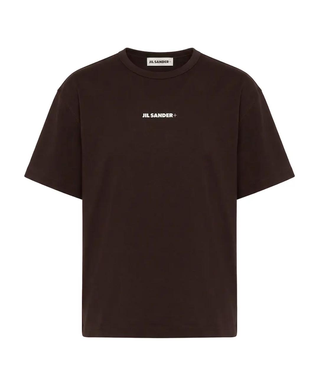 JIL SANDER Коричневая футболка, фото 1