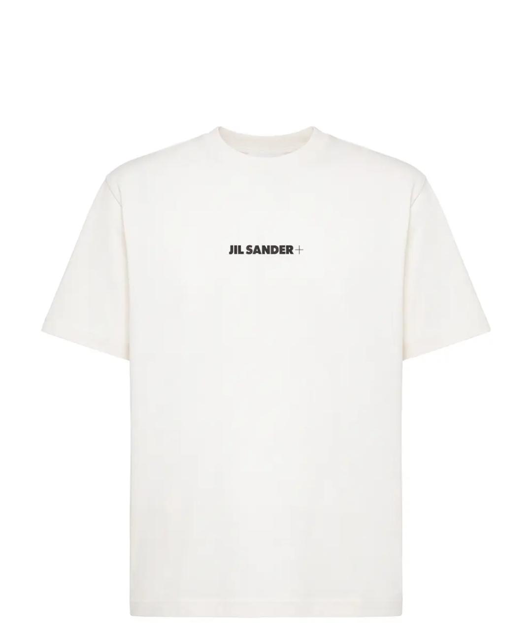 JIL SANDER Белая хлопковая футболка, фото 1