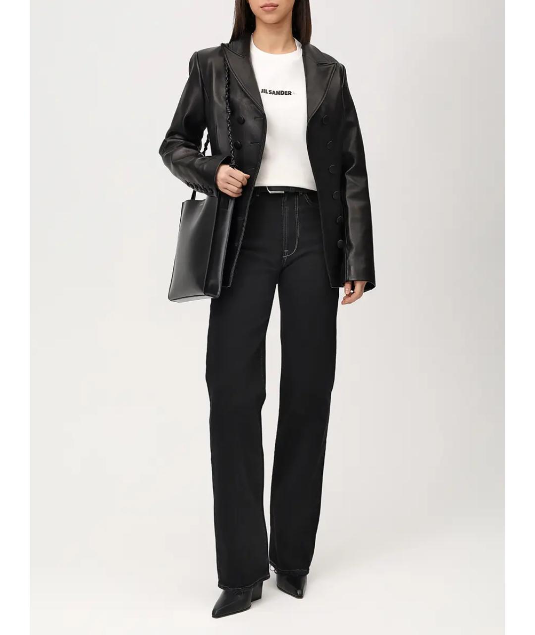 JIL SANDER Белая хлопковая футболка, фото 2